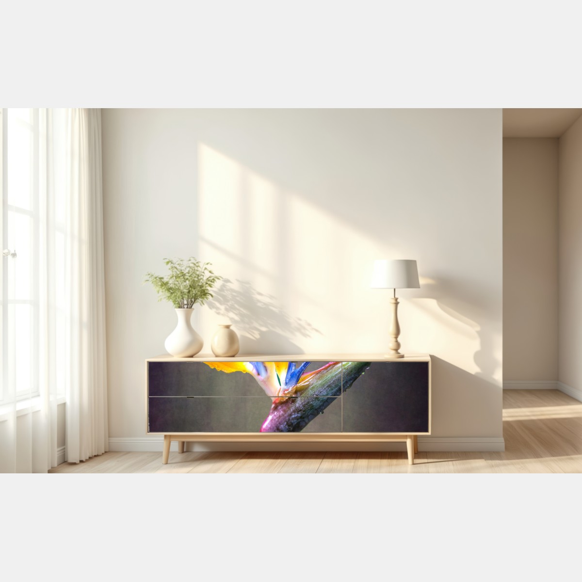 Naklejka repozycjonowalna strelicja w żywych kolorach – Wallissimo® Naklejka repozycjonowalna strelicja w żywych kolorach – Wallissimo®