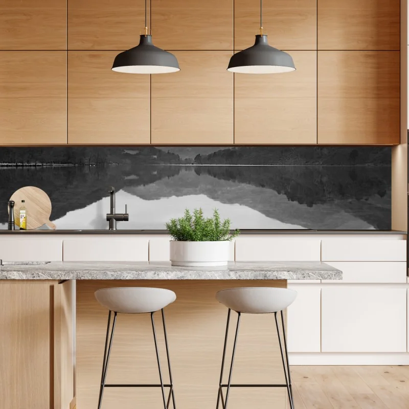 Naklejka repozycjonowalna słoneczny taras śródziemnomorski z widokiem na morze – Wallissimo®