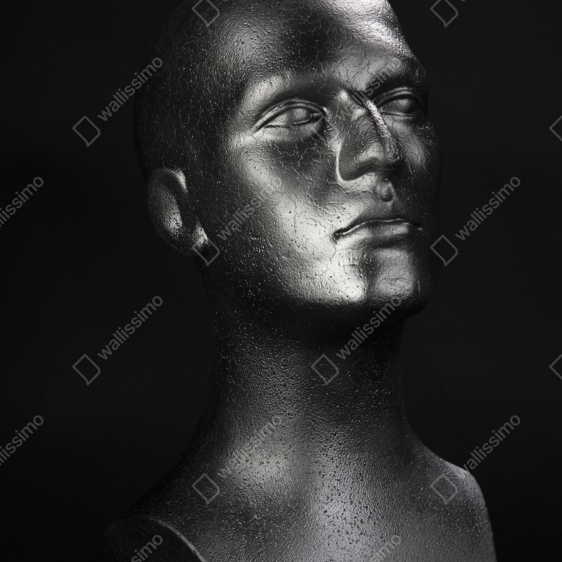 Naklejka repozycjonowalna czarne popiersie manekina – Wallissimo® Naklejka repozycjonowalna czarne popiersie manekina – Wallissimo®