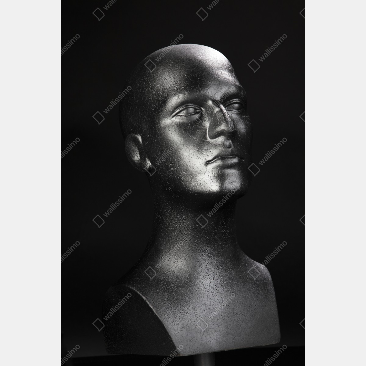 Naklejka repozycjonowalna czarne popiersie manekina – Wallissimo® Naklejka repozycjonowalna czarne popiersie manekina – Wallissimo®