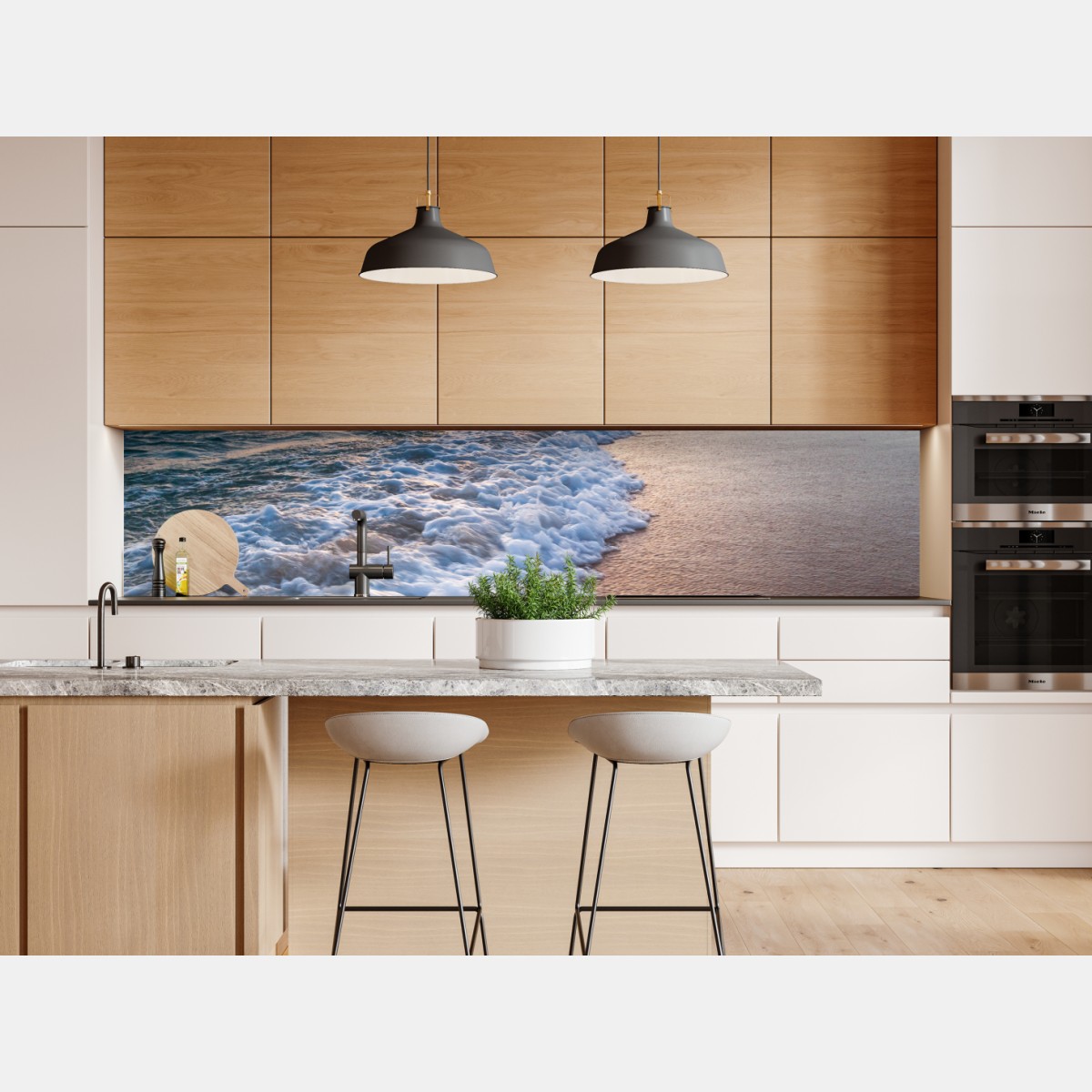 Naklejka repozycjonowalna spokojny wschód słońca nad brzegiem oceanu – Wallissimo® Naklejka repozycjonowalna spokojny wschód słońca nad brzegiem oceanu – Wallissimo®