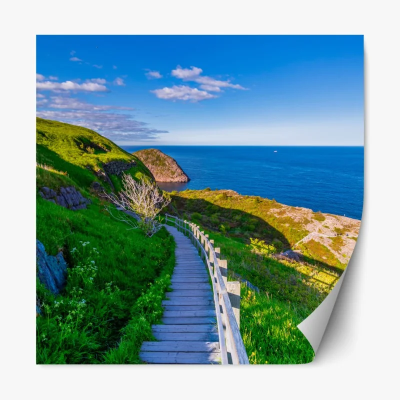 Naklejka repozycjonowalna wibrujący bukiet słoneczników na vintage stołku – Wallissimo®