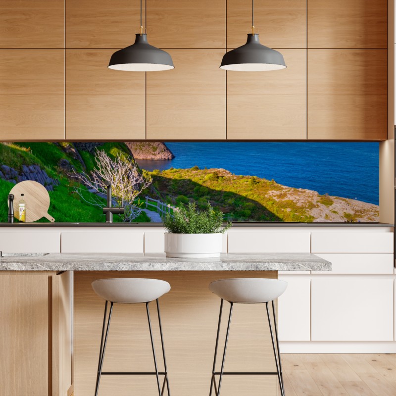 Naklejka repozycjonowalna wibrujący bukiet słoneczników na vintage stołku – Wallissimo®