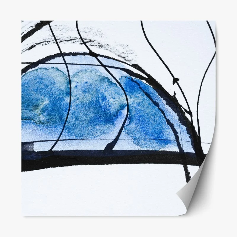 Naklejka repozycjonowalna delikatny dmuchawiec w monochromie – Wallissimo®