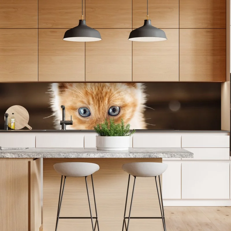 Naklejka repozycjonowalna mistyczny portret w złocie i błękicie – Wallissimo®