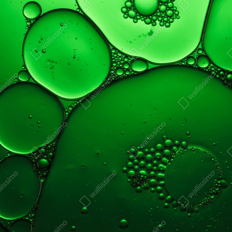 Naklejka repozycjonowalna zielone bańki abstrakcyjna kompozycja – Wallissimo® Naklejka repozycjonowalna zielone bańki abstrakcyjna kompozycja – Wallissimo®
