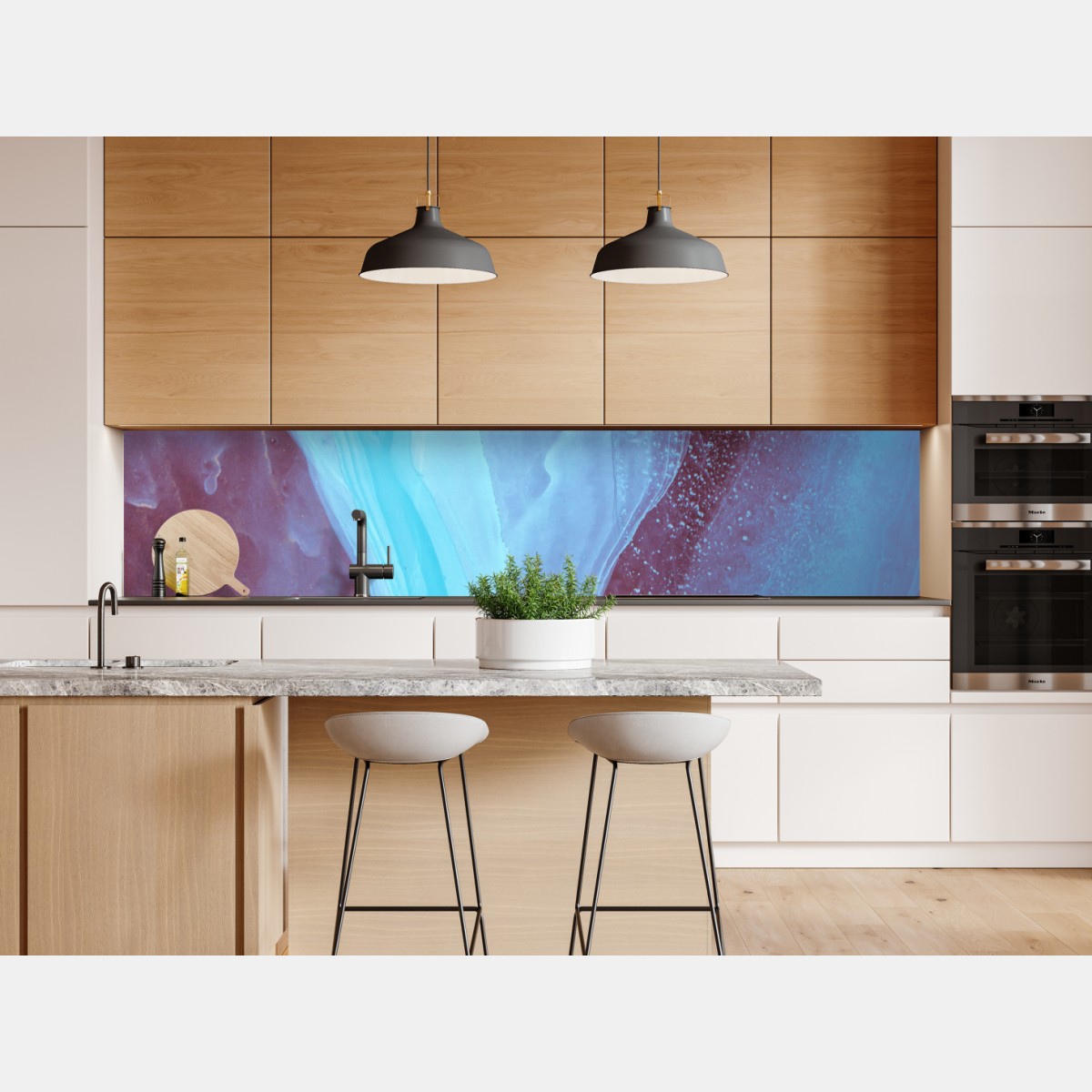 Naklejka repozycjonowalna eteryczna turkusowo-różowa marmurowa abstrakcja – Wallissimo® Naklejka repozycjonowalna eteryczna turkusowo-różowa marmurowa abstrakcja – Wallissimo®