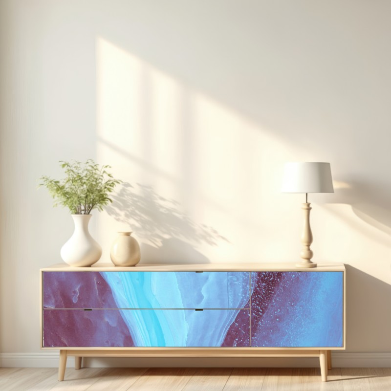 Naklejka repozycjonowalna eteryczna turkusowo-różowa marmurowa abstrakcja – Wallissimo® Naklejka repozycjonowalna eteryczna turkusowo-różowa marmurowa abstrakcja – Wallissimo®