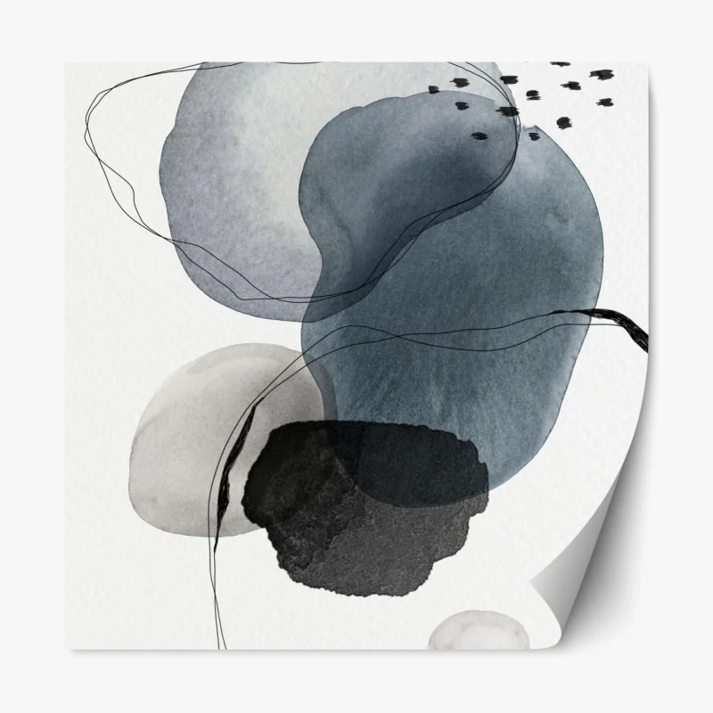 Naklejka repozycjonowalna art deco złoty wzór wachlarza – Wallissimo®