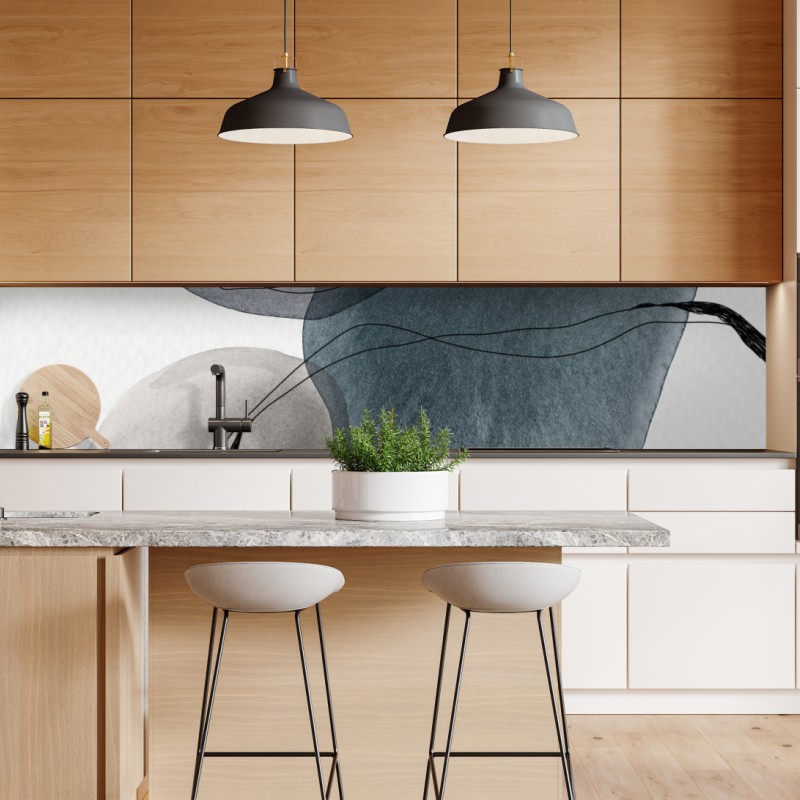 Naklejka repozycjonowalna art deco złoty wzór wachlarza – Wallissimo®