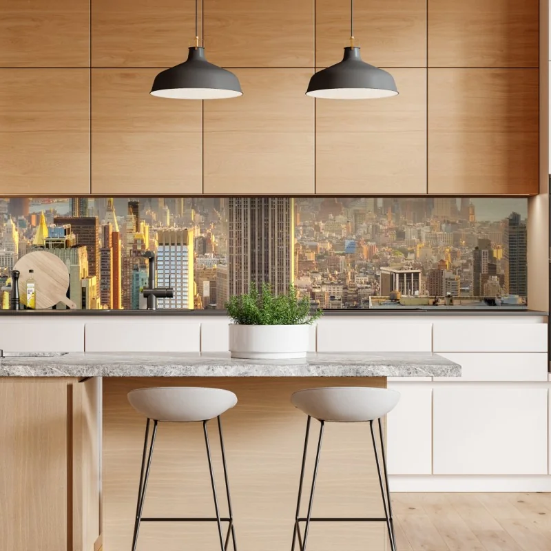 Naklejka repozycjonowalna delikatne zbliżenie mlecza w miękkim niebieskim – Wallissimo®