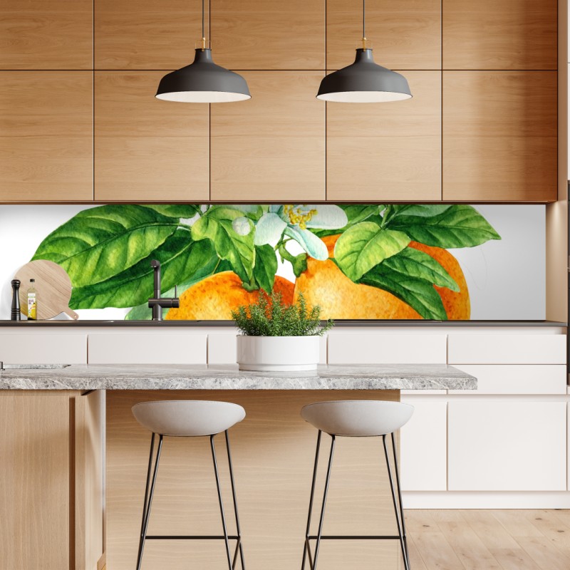 Naklejka repozycjonowalna akwarelowy wzór liści monstery – Wallissimo®