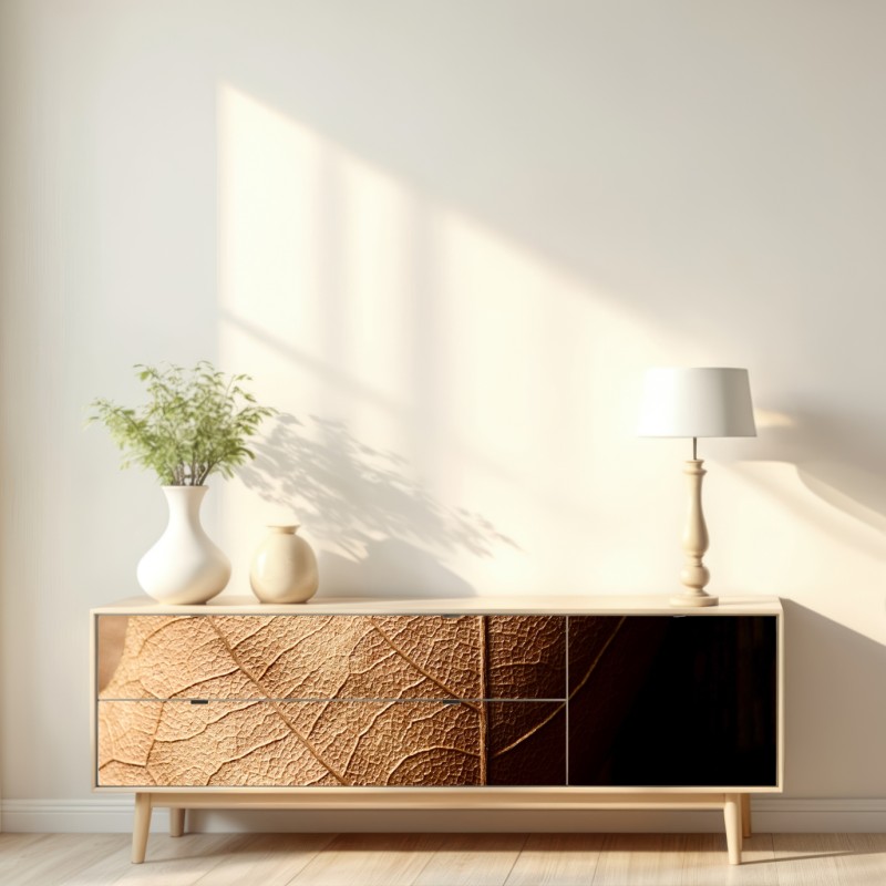 Naklejka repozycjonowalna tekstura suchego liścia w zbliżeniu – Wallissimo® Naklejka repozycjonowalna tekstura suchego liścia w zbliżeniu – Wallissimo®