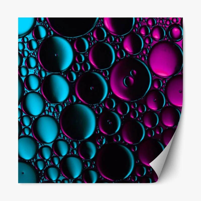 Naklejka repozycjonowalna czerwony botaniczny wzór liści – Wallissimo®