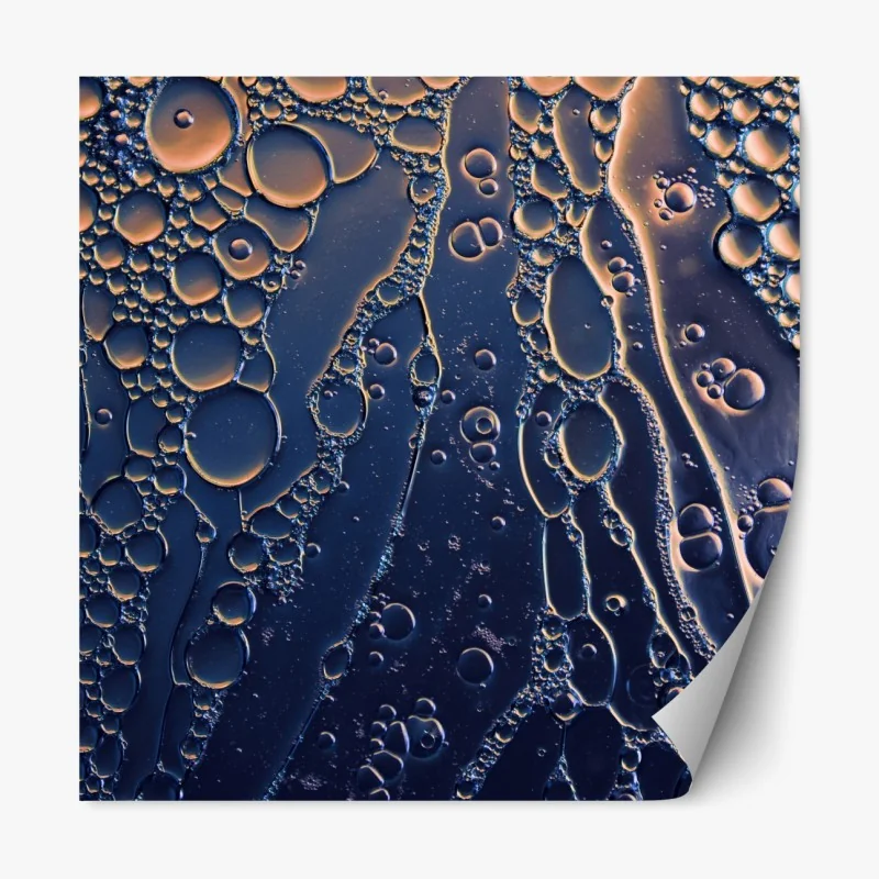 Naklejka repozycjonowalna ręcznie rysowany wzór koi i lotosu – Wallissimo®