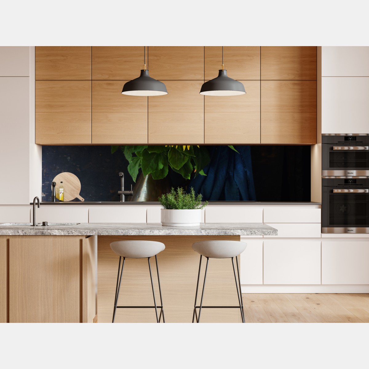 Naklejka repozycjonowalna wibrujący bukiet słoneczników na vintage stołku – Wallissimo® Naklejka repozycjonowalna wibrujący bukiet słoneczników na vintage stołku – Wallissimo®