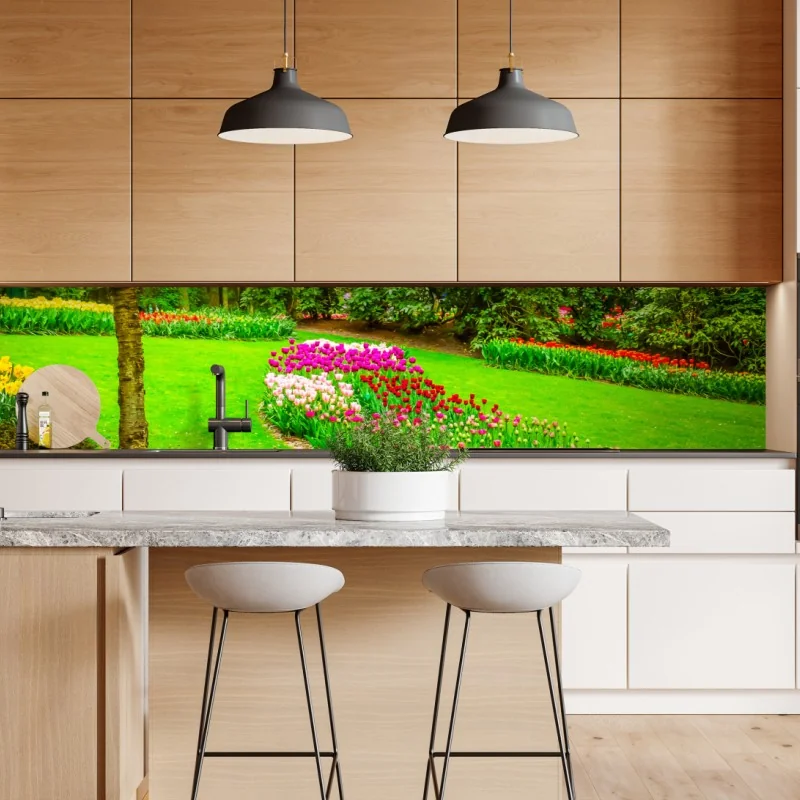 Naklejka repozycjonowalna złote jesienne wzgórza o zachodzie słońca – Wallissimo®