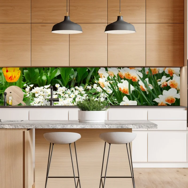 Naklejka repozycjonowalna delikatny wzór magnolii w miękkim różu – Wallissimo®