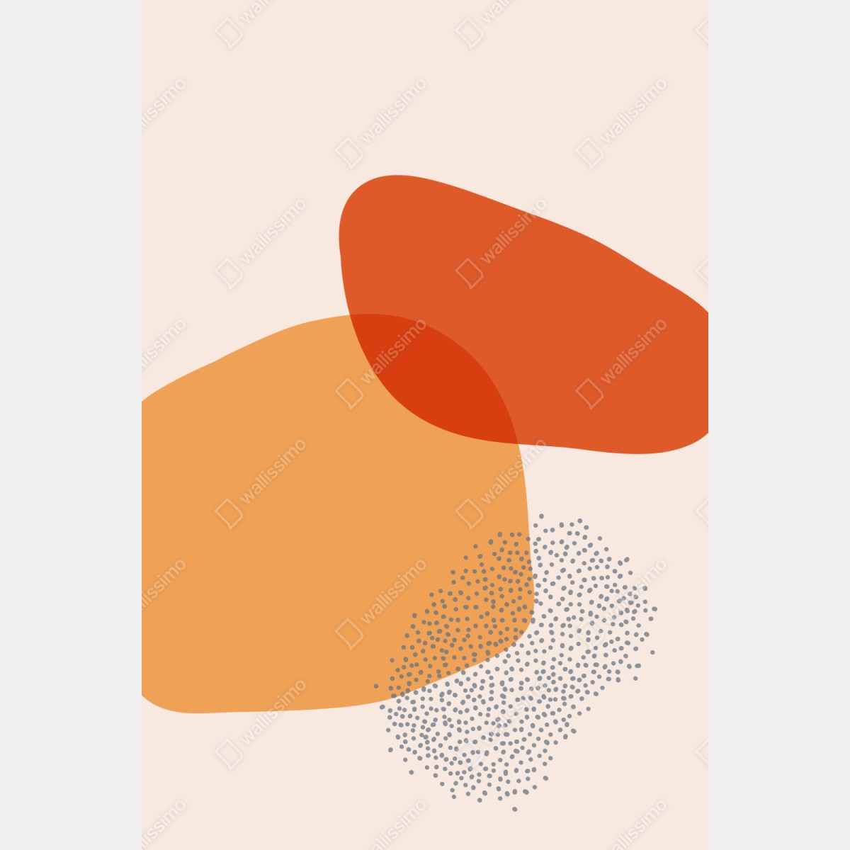 Naklejka repozycjonowalna ciepłe abstrakcyjne formy – Wallissimo® Naklejka repozycjonowalna ciepłe abstrakcyjne formy – Wallissimo®