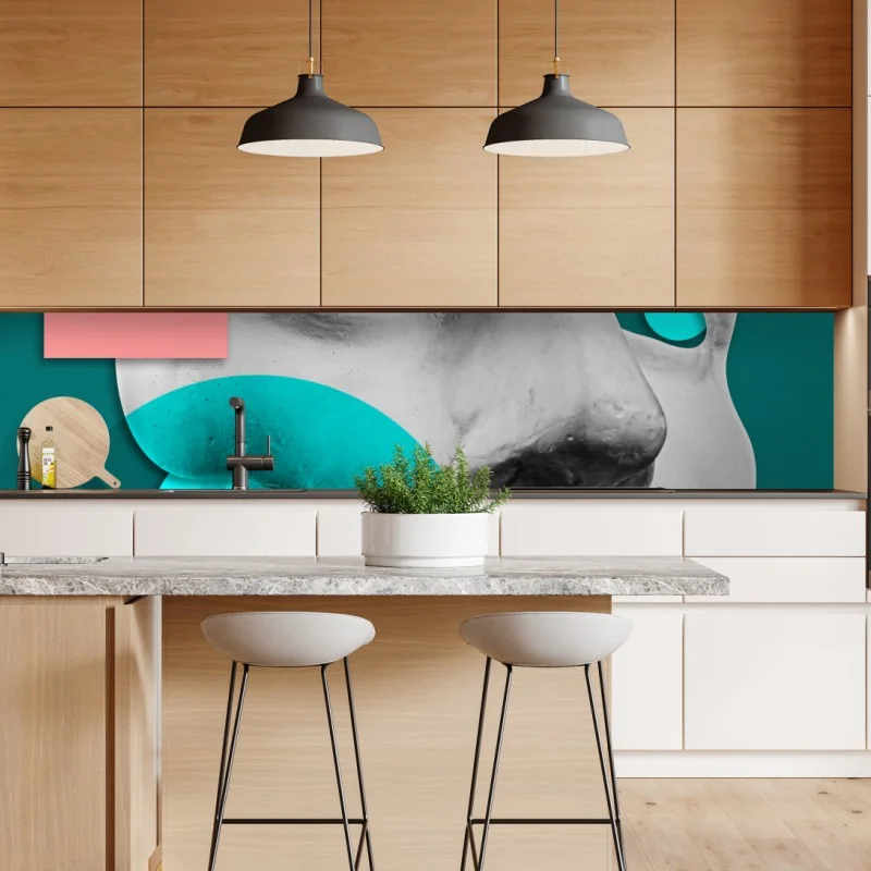 Naklejka repozycjonowalna ciemnoszary marmur ze złotymi żyłami – Wallissimo®