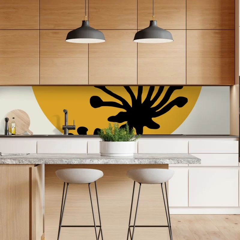 Naklejka repozycjonowalna spokojne drewniane molo o zachodzie słońca – Wallissimo®