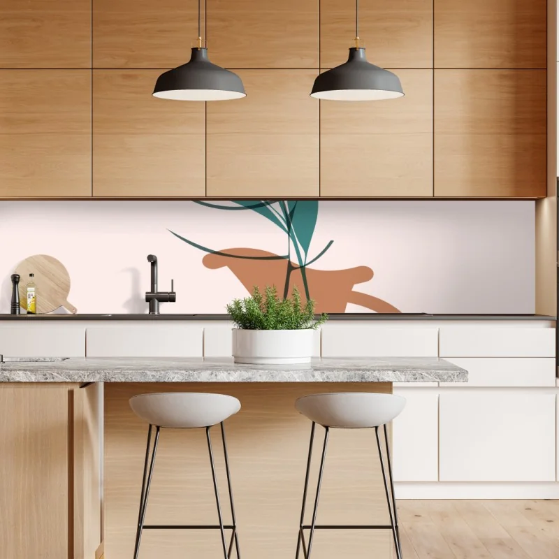 Naklejka repozycjonowalna różowy flaming z bliska – Wallissimo®