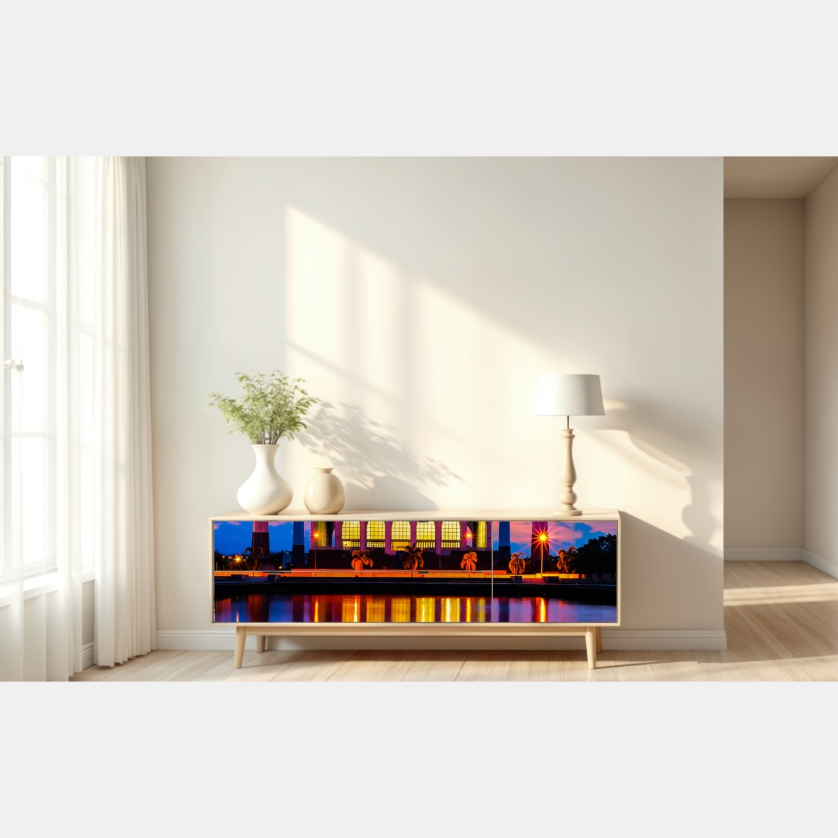 Naklejka repozycjonowalna zachód słońca przy meczecie w Songkhla – Wallissimo® Naklejka repozycjonowalna zachód słońca przy meczecie w Songkhla – Wallissimo®