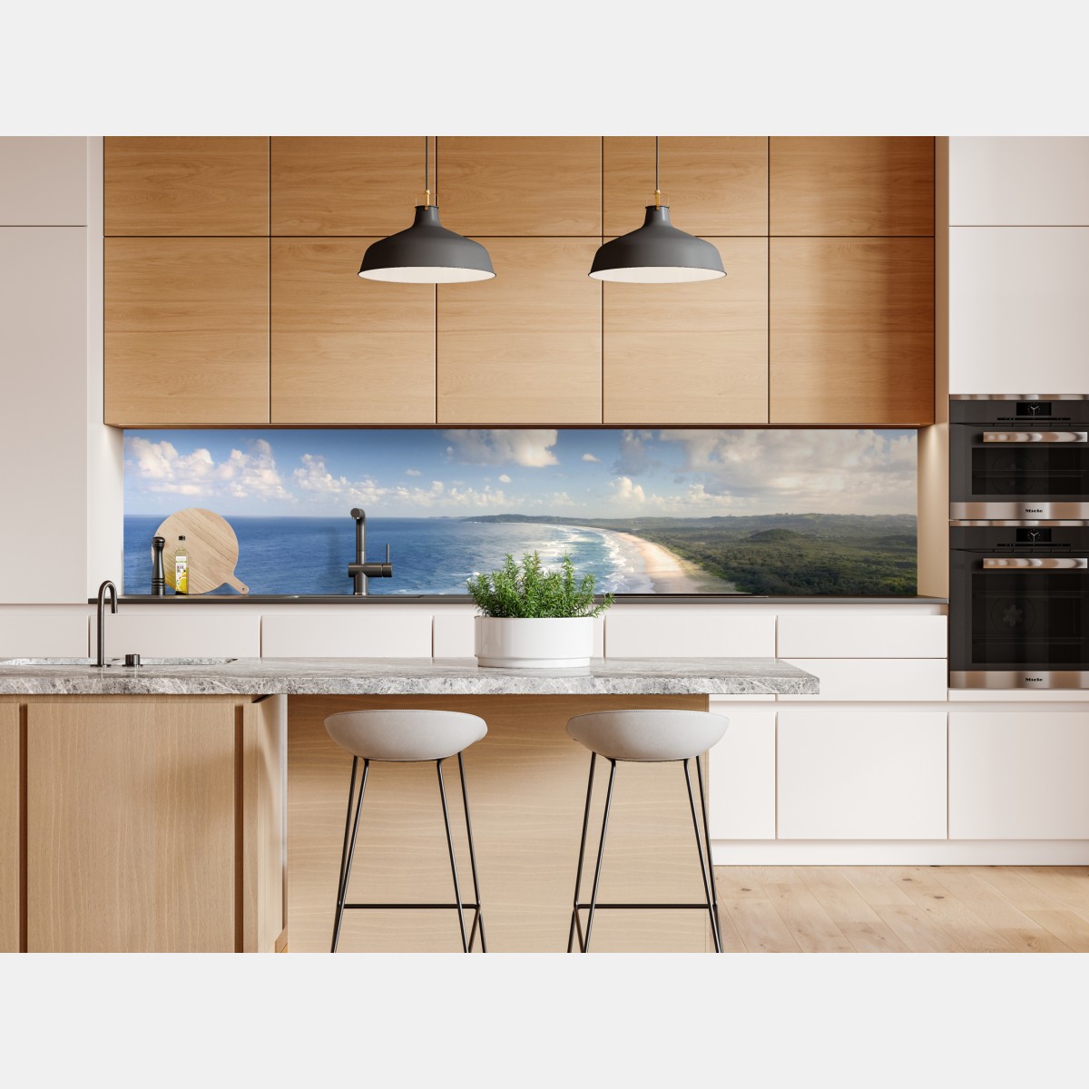 Naklejka repozycjonowalna panorama wybrzeża Byron Bay – Wallissimo® Naklejka repozycjonowalna panorama wybrzeża Byron Bay – Wallissimo®