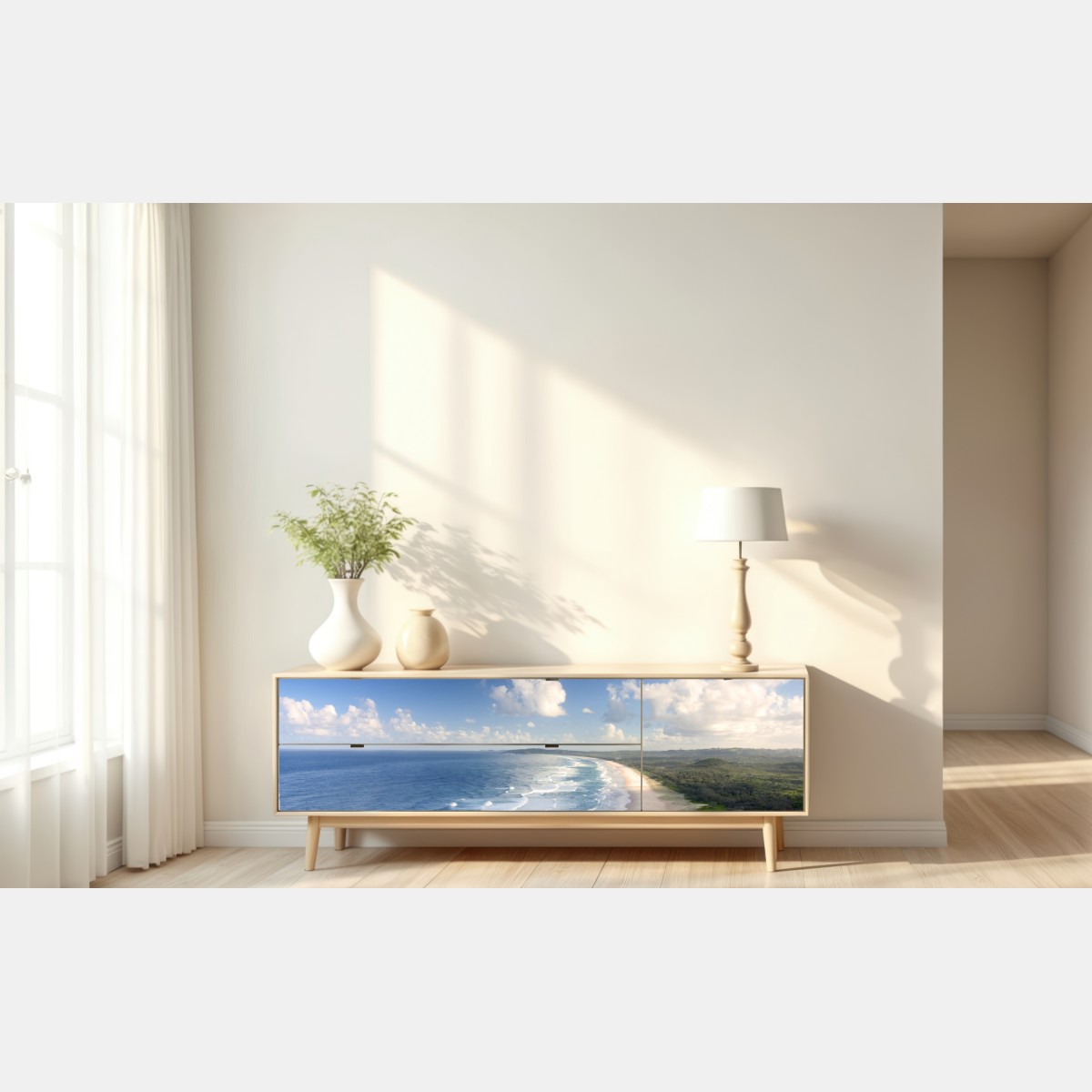 Naklejka repozycjonowalna panorama wybrzeża Byron Bay – Wallissimo® Naklejka repozycjonowalna panorama wybrzeża Byron Bay – Wallissimo®