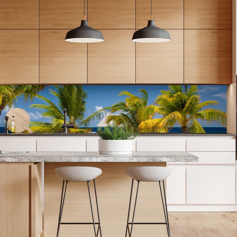 Naklejka repozycjonowalna elegancki czerwony flaming na czarnym tle – Wallissimo®