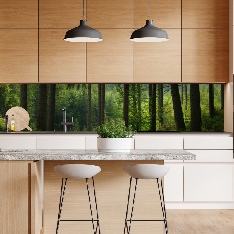 Naklejka repozycjonowalna geometryczny wzór balkonów – Wallissimo®