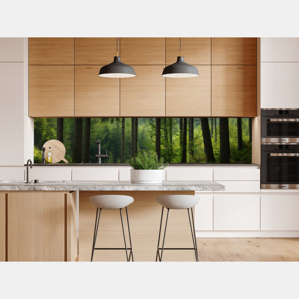 Naklejka repozycjonowalna spokojna leśna ścieżka – Wallissimo® Naklejka repozycjonowalna spokojna leśna ścieżka – Wallissimo®