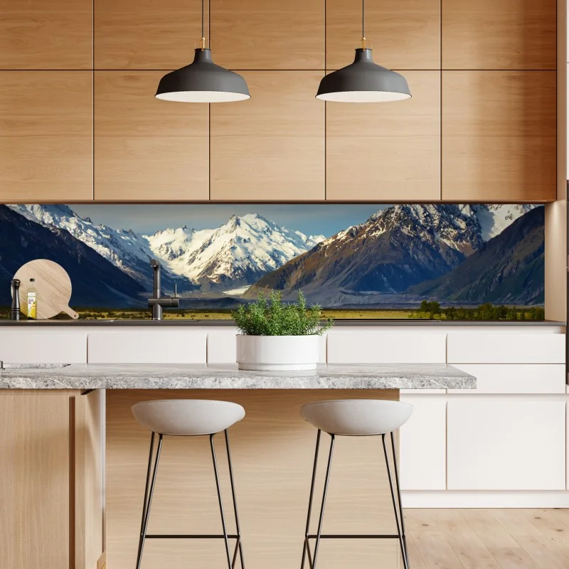 Naklejka repozycjonowalna tropikalne akwarelowe orchidee i liście palmowe – Wallissimo®