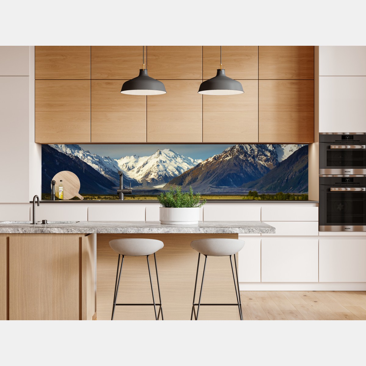 Naklejka repozycjonowalna droga do Alp Południowych, Nowa Zelandia – Wallissimo® Naklejka repozycjonowalna droga do Alp Południowych, Nowa Zelandia – Wallissimo®