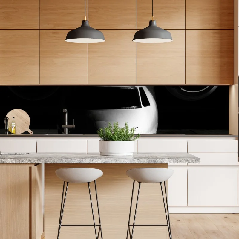 Naklejka repozycjonowalna tropikalny wzór z kakadu i kwiatami – Wallissimo®