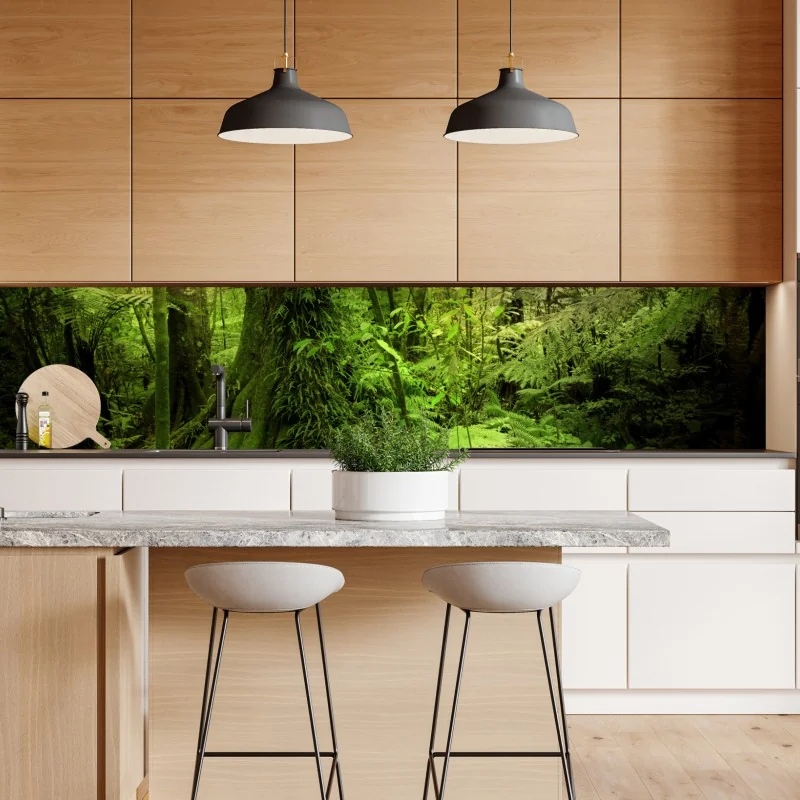 Naklejka repozycjonowalna beżowy liściasty wzór botaniczny – Wallissimo®