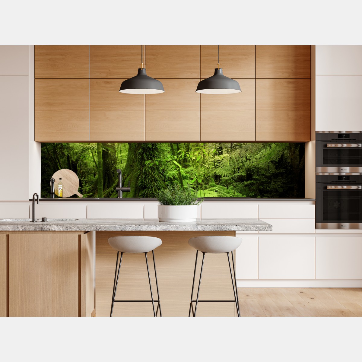 Naklejka repozycjonowalna bujna tropikalna dżungla – Wallissimo® Naklejka repozycjonowalna bujna tropikalna dżungla – Wallissimo®