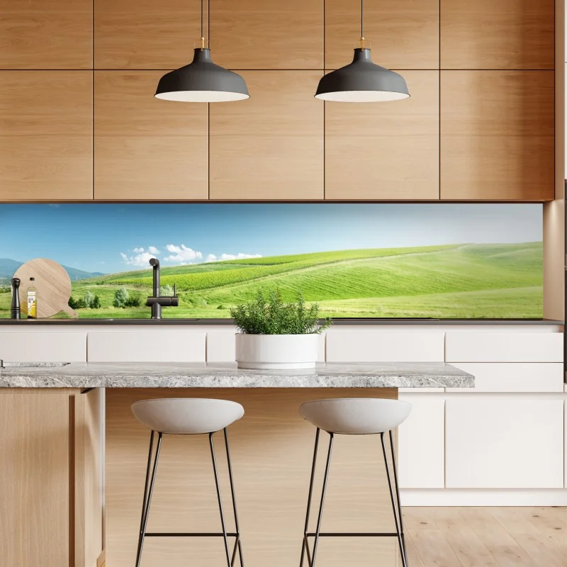 Naklejka repozycjonowalna odrzutowiec na pasie startowym o zachodzie słońca – Wallissimo®