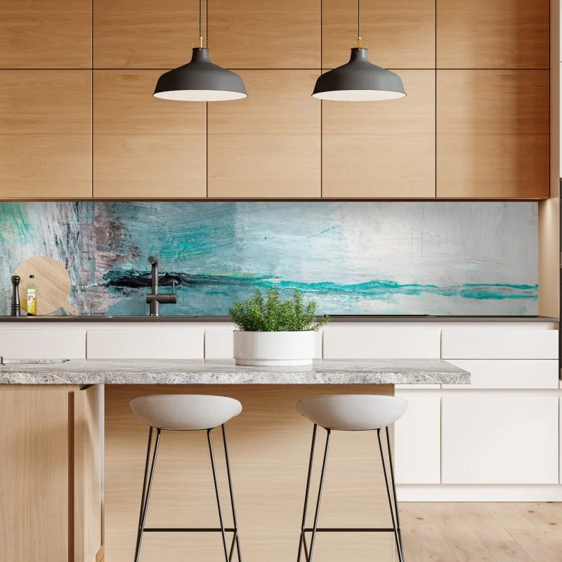 Naklejka repozycjonowalna dramatyczne klify nadmorskie i widok na ocean – Wallissimo®