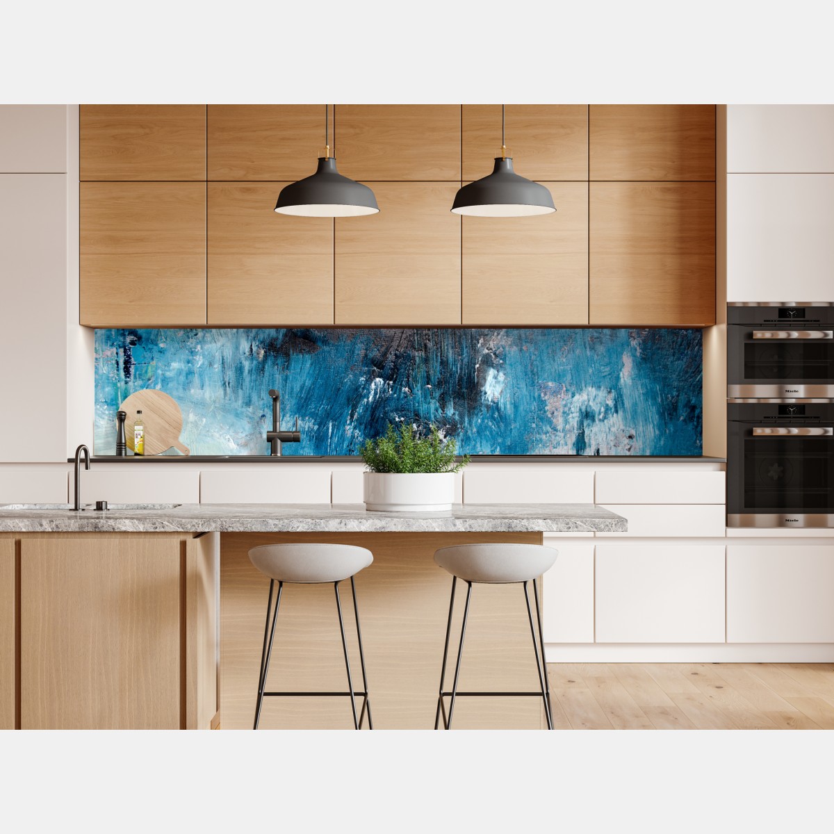 Naklejka repozycjonowalna głęboka niebieska tekstura abstrakcyjna – Wallissimo® Naklejka repozycjonowalna głęboka niebieska tekstura abstrakcyjna – Wallissimo®