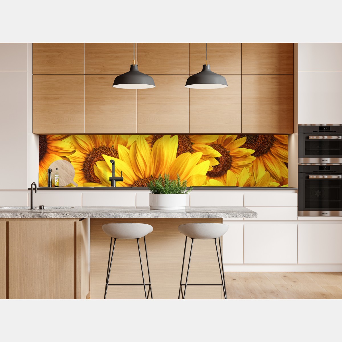 Naklejka repozycjonowalna złoty kwiat słonecznika – Wallissimo® Naklejka repozycjonowalna złoty kwiat słonecznika – Wallissimo®