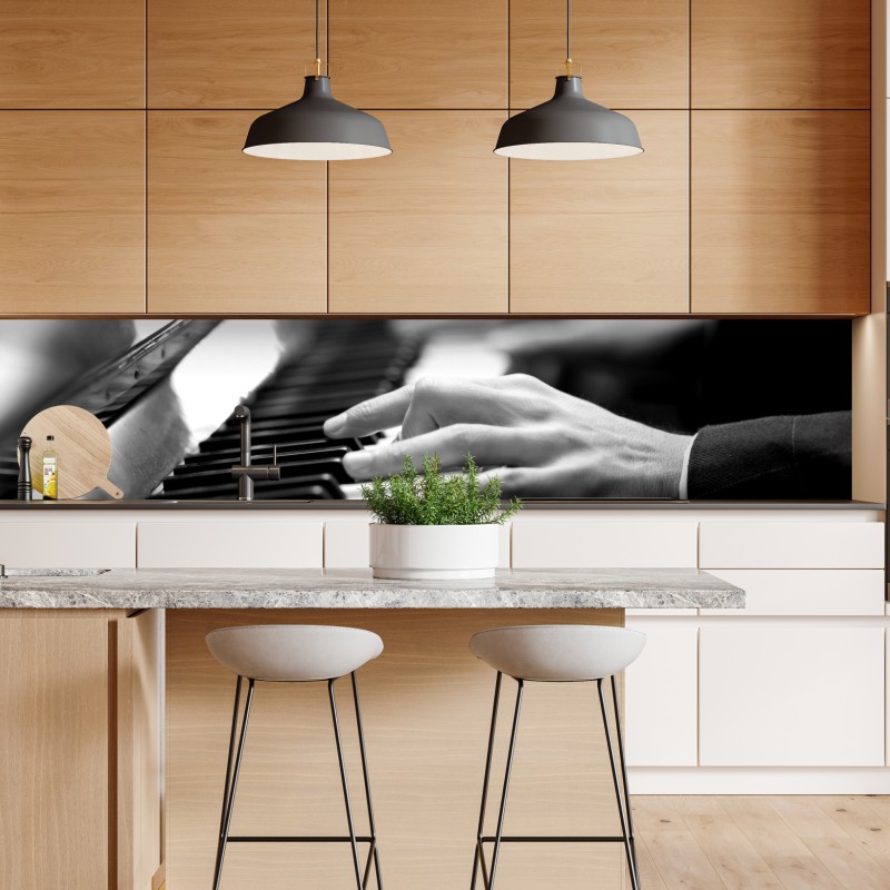 Naklejka repozycjonowalna akwarelowy wzór liści monstery – Wallissimo®