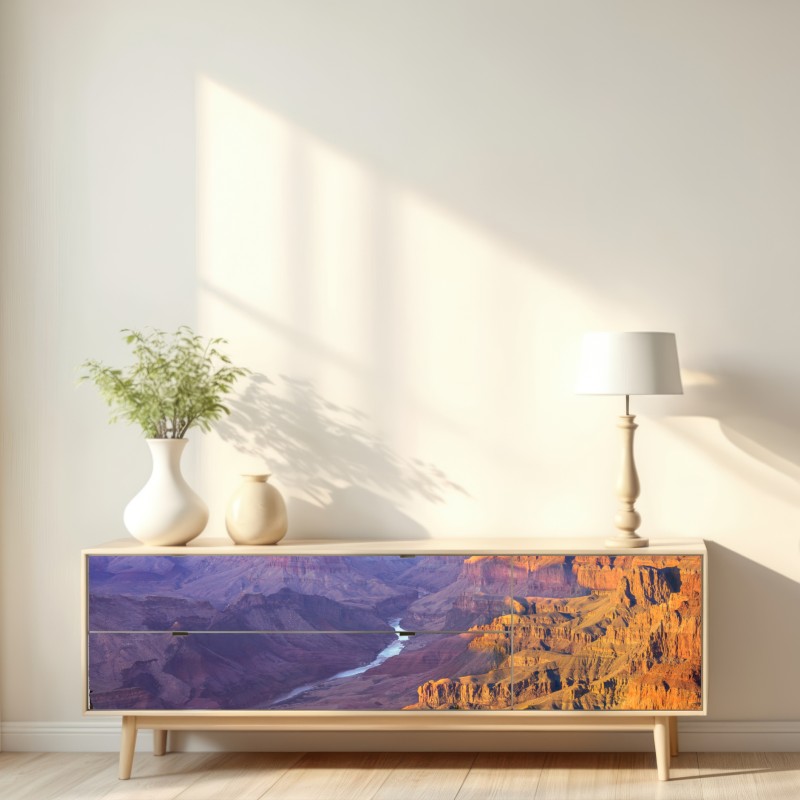 Naklejka repozycjonowalna Wielki Kanion o zmierzchu panorama – Wallissimo® Naklejka repozycjonowalna Wielki Kanion o zmierzchu panorama – Wallissimo®