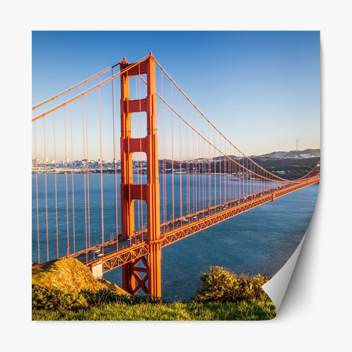 Naklejka repozycjonowalna panoramiczny widok na most Golden Gate – Wallissimo® Naklejka repozycjonowalna panoramiczny widok na most Golden Gate – Wallissimo®