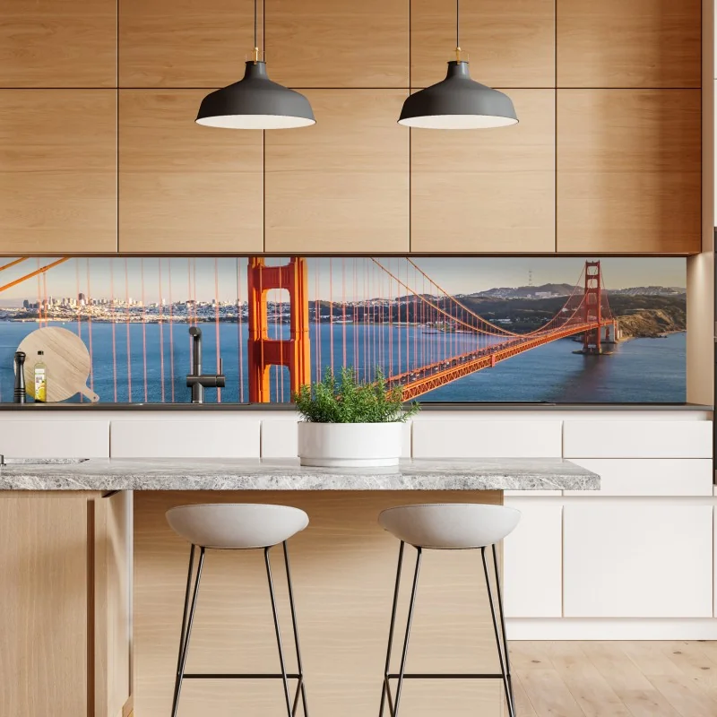 Naklejka repozycjonowalna panoramiczny widok na most Golden Gate – Wallissimo® Naklejka repozycjonowalna panoramiczny widok na most Golden Gate – Wallissimo®