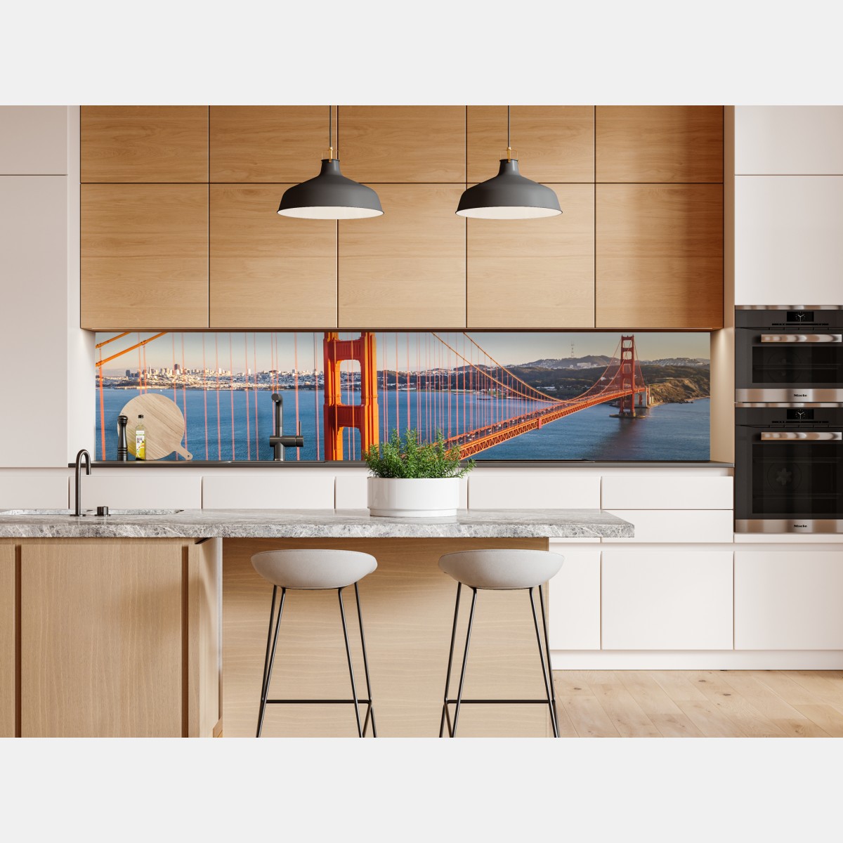 Naklejka repozycjonowalna panoramiczny widok na most Golden Gate – Wallissimo® Naklejka repozycjonowalna panoramiczny widok na most Golden Gate – Wallissimo®