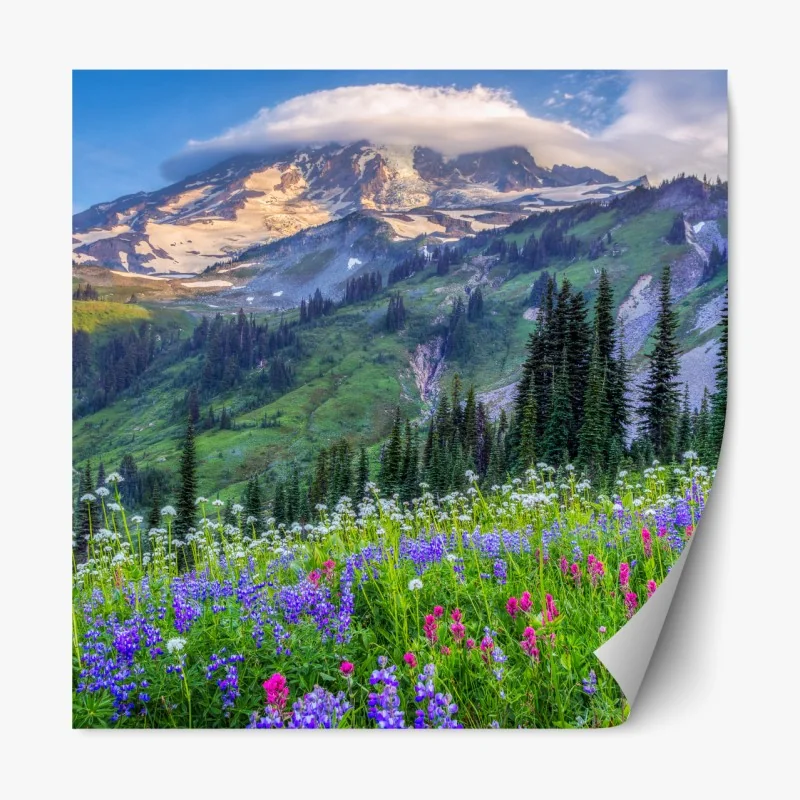 Naklejka repozycjonowalna złoty wzór liści na białym tle – Wallissimo®