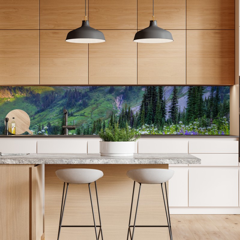 Naklejka repozycjonowalna złoty wzór liści na białym tle – Wallissimo®