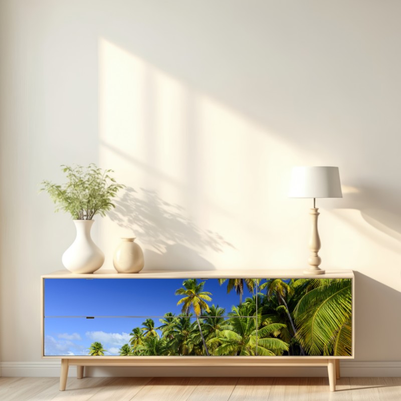 Naklejka repozycjonowalna spokojna Punta Cana tropikalna plaża – Wallissimo® Naklejka repozycjonowalna spokojna Punta Cana tropikalna plaża – Wallissimo®