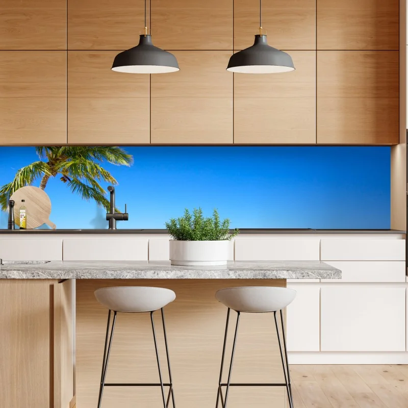 Naklejka repozycjonowalna złoty liść monstera na białym tle – Wallissimo®